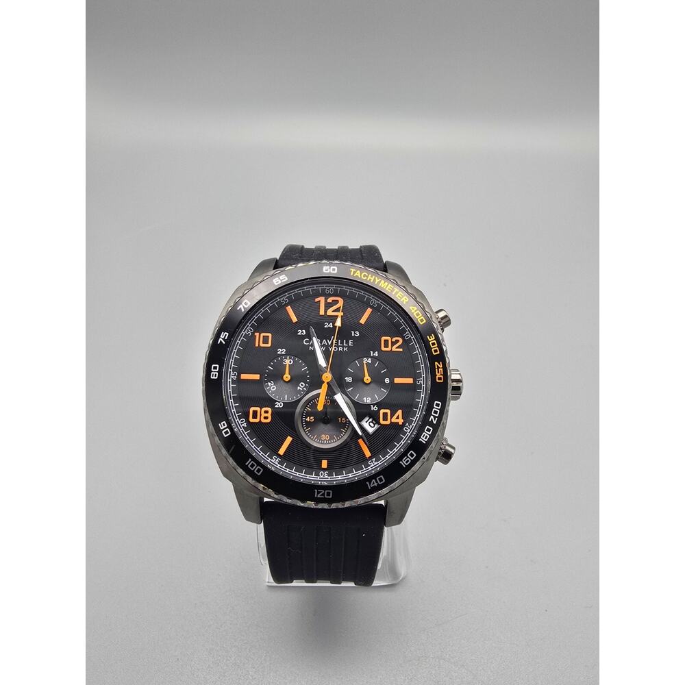 Caravelle New York Men’s Quartz Stainless Steel Sport Watch 45B141